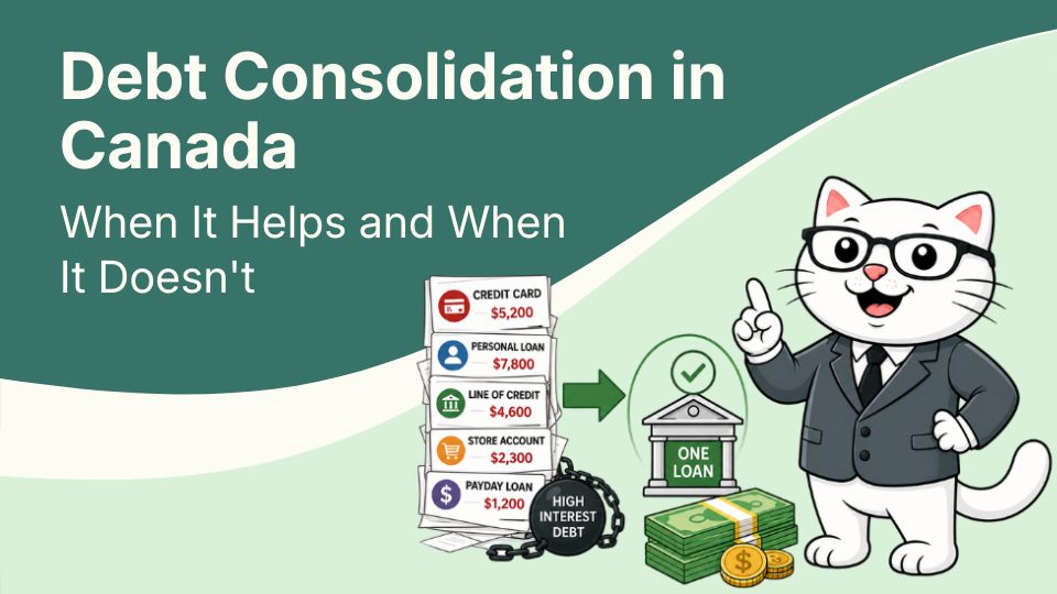 Debt consolidation in Canada illustration