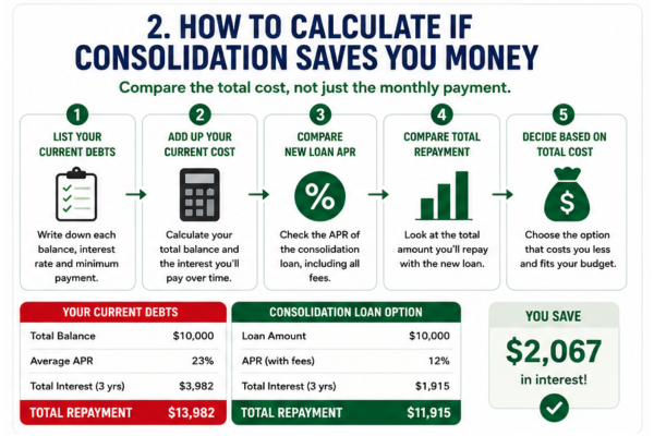 How to calculate debt consolidation savings