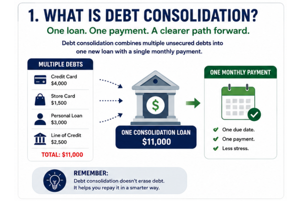 How debt consolidation works in Canada