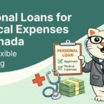 Cat doctor promoting personal loans for medical expenses in Canada