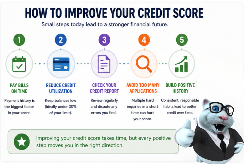 Steps to improve your credit score
