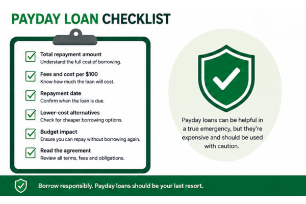 Payday loan checklist Canada