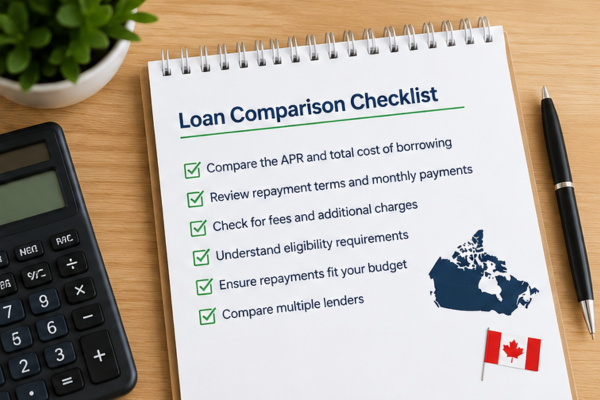 Checklist for comparing installment loans in Canada