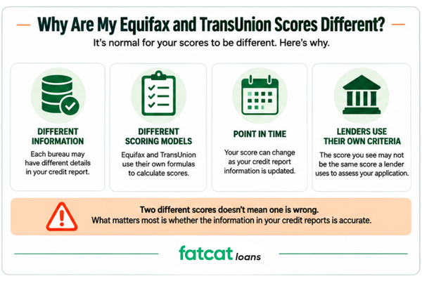 Equifax vs TransUnion credit scores