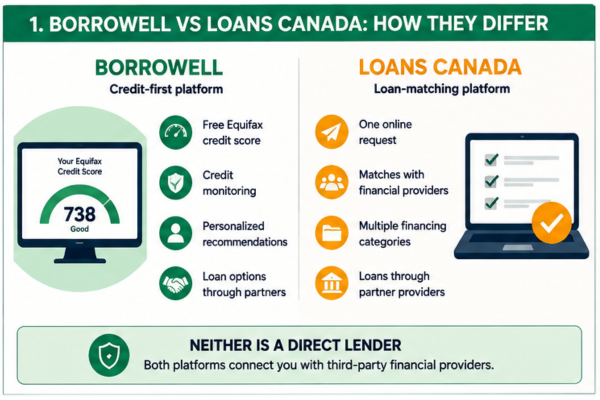 Borrowell vs Loans Canada