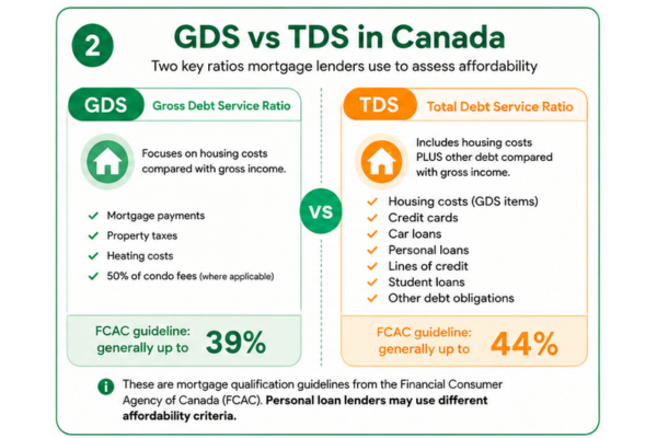 GDS vs TDS ratios in Canada