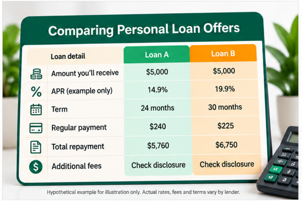 Comparing personal loan offers in Canada