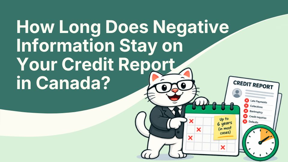 Negative information on a Canadian credit report