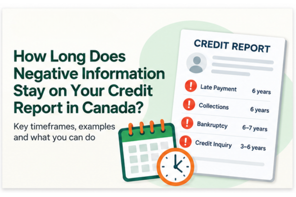 Negative information on a Canadian credit report