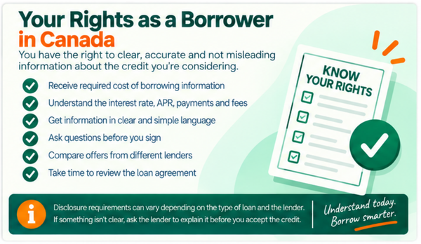 Borrower disclosure rights in Canada